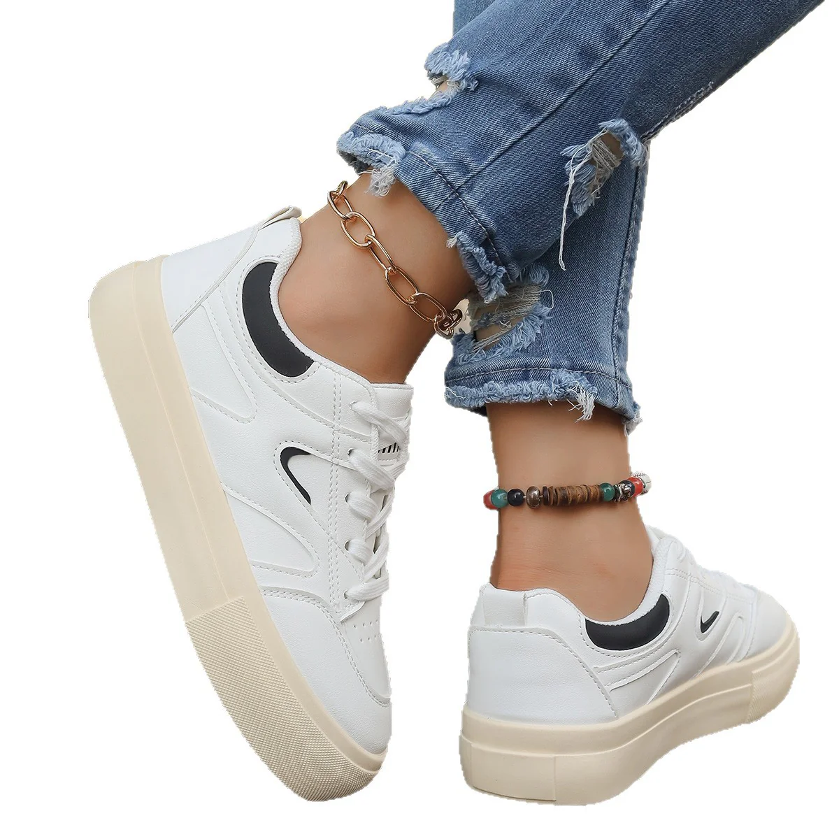 Damen Modische Sneaker mit trendiger Plateausohle Heidi Mode - Image 5