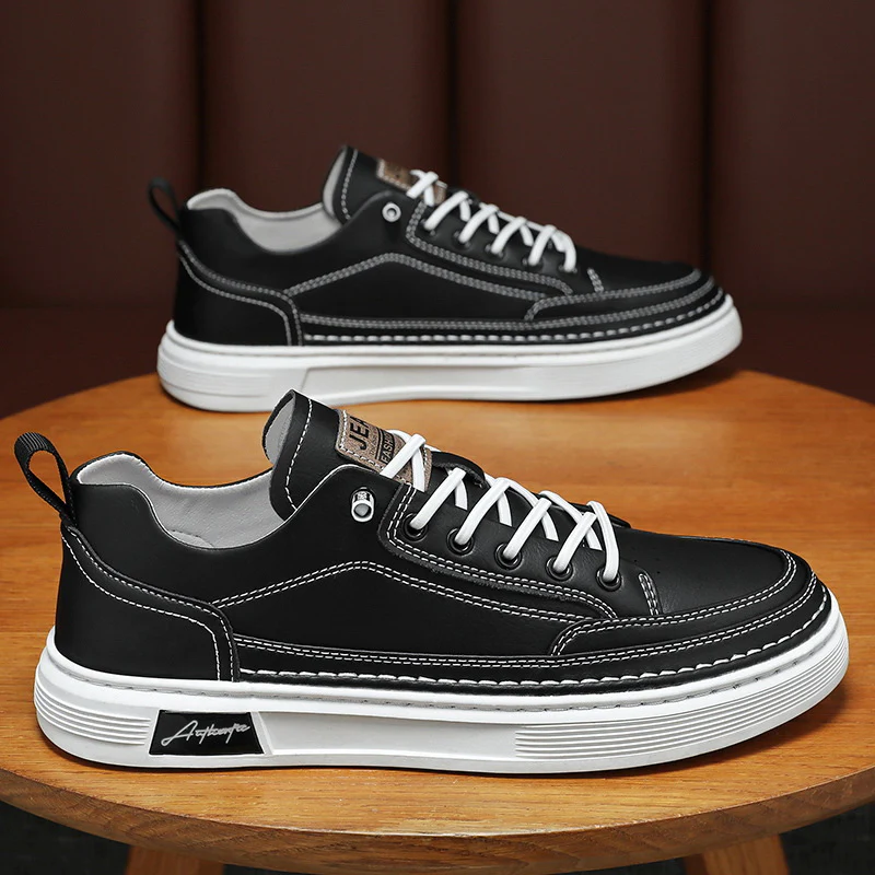 Damen Modische Sneakers aus hochwertigem Leder mit rutschfester Sohle Heidi Mode - Image 2