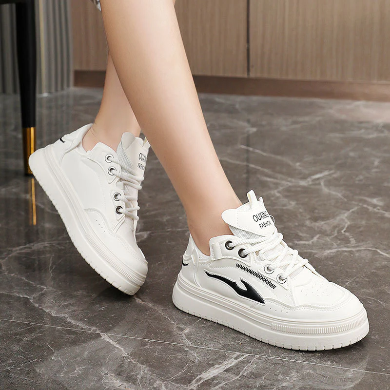 Damen modische Sneakers mit atmungsaktiver Mesh-Oberfläche und dämpfender Sohle Heidi Mode - Image 3