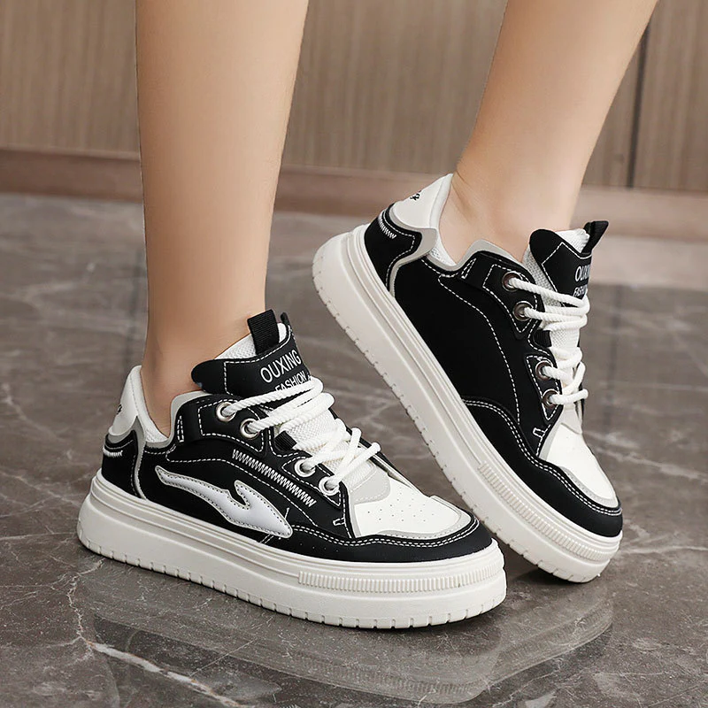 Damen modische Sneakers mit atmungsaktiver Mesh-Oberfläche und dämpfender Sohle Heidi Mode - Image 4