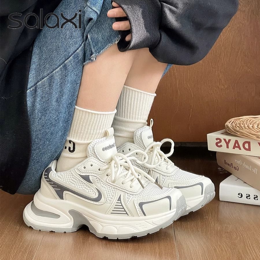 Damen modische Sneakers mit atmungsaktiver Oberflächenstruktur und dämpfender Sohle Heidi Mode - Image 2