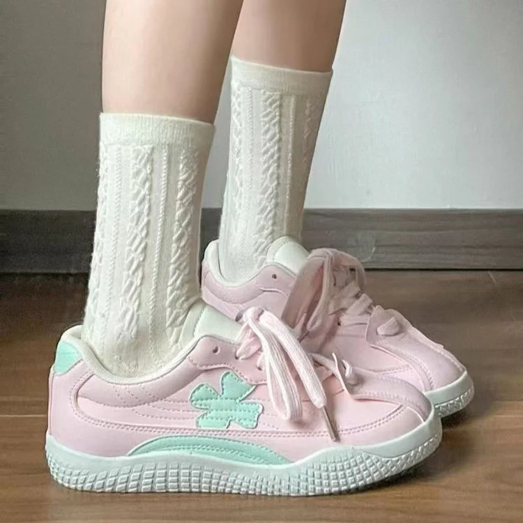 Damen modische Sneakers mit atmungsaktiver Oberflächenstruktur und rutschfester Sohle Heidi Mode