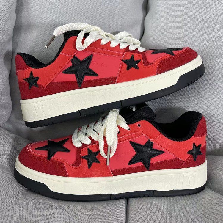 Damen modische Sneakers mit auffälligem Sternen-Design und bequemer Dämpfung Heidi Mode - Image 3