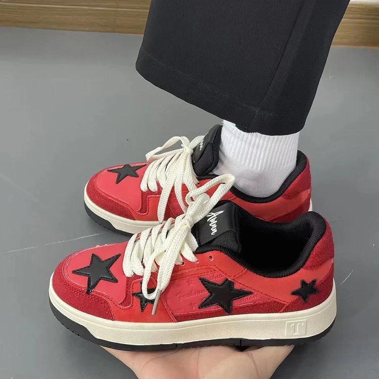 Damen modische Sneakers mit auffälligem Sternen-Design und bequemer Dämpfung Heidi Mode - Image 6