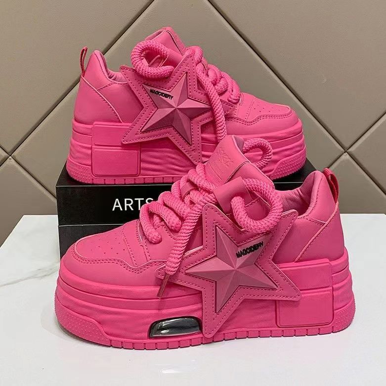 Damen Modische Sneakers mit auffälligem Sternen-Design und bequemer Sohle Heidi Mode - Image 2