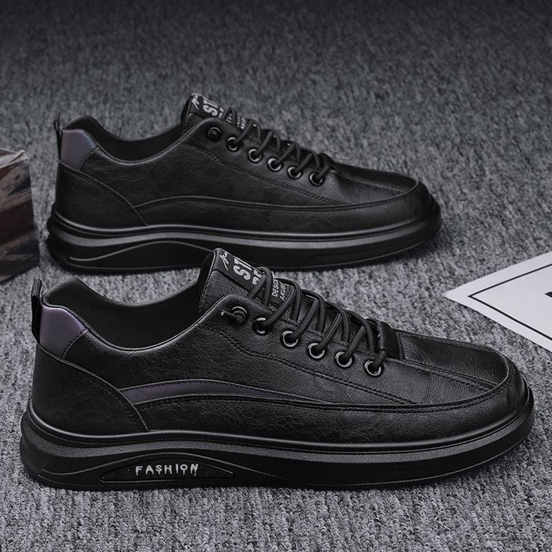 Damen Modische Sneakers mit aufwändiger Leder-Oberfläche und stoßdämpfendem Sohlenprofil Heidi Mode - Image 3