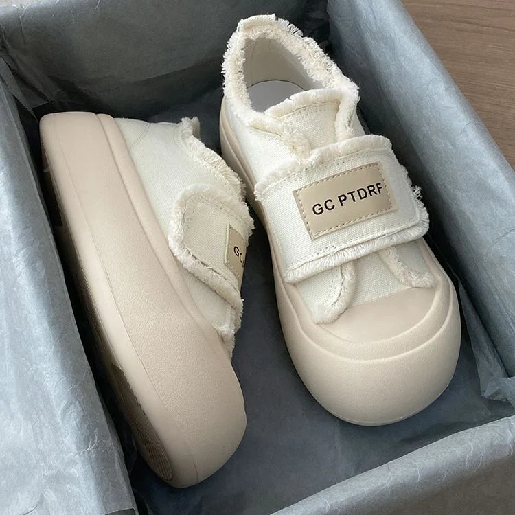 Damen modische Sneakers mit bequemem Klettverschluss und schaumstoffgepolsterter Sohle Heidi Mode - Image 2