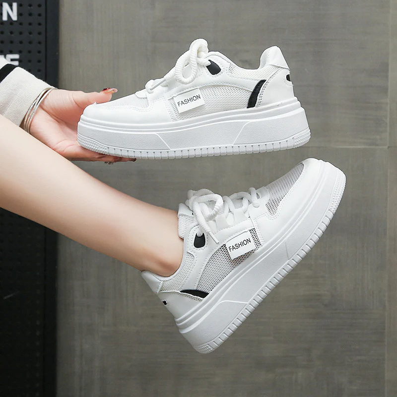 Damen Modische Sneakers mit dämpfender Sohle und atmungsaktiver Mesh-Oberfläche Heidi Mode - Image 3