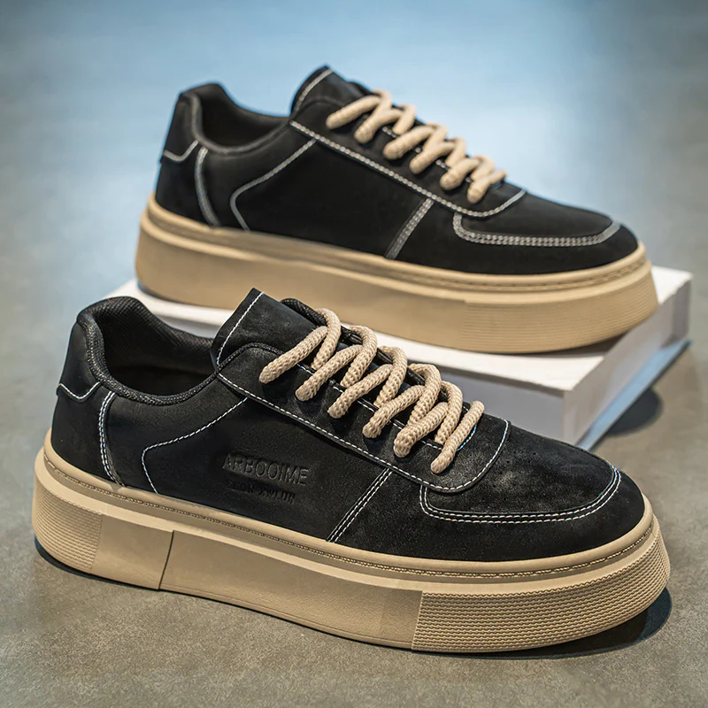 Damen modische Sneakers mit dicker Profilsohle und robustem Obermaterial Heidi Mode - Image 3