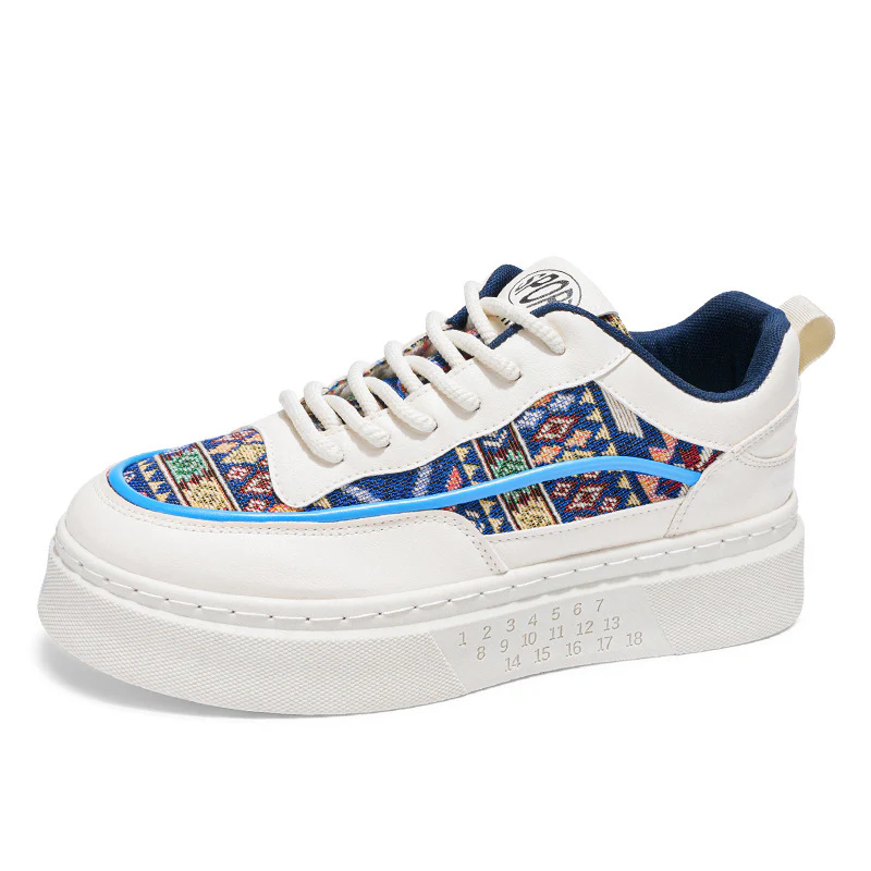 Damen Modische Sneakers mit einzigartigem Ethno-Muster und bequemer Plateausohle Heidi Mode - Image 5