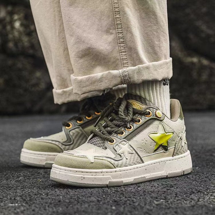Damen Modische Sneakers mit einzigartigen Stern-Applikationen und rutschfester Sohle Heidi Mode - Image 4