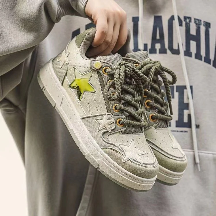 Damen Modische Sneakers mit einzigartigen Stern-Applikationen und rutschfester Sohle Heidi Mode - Image 5