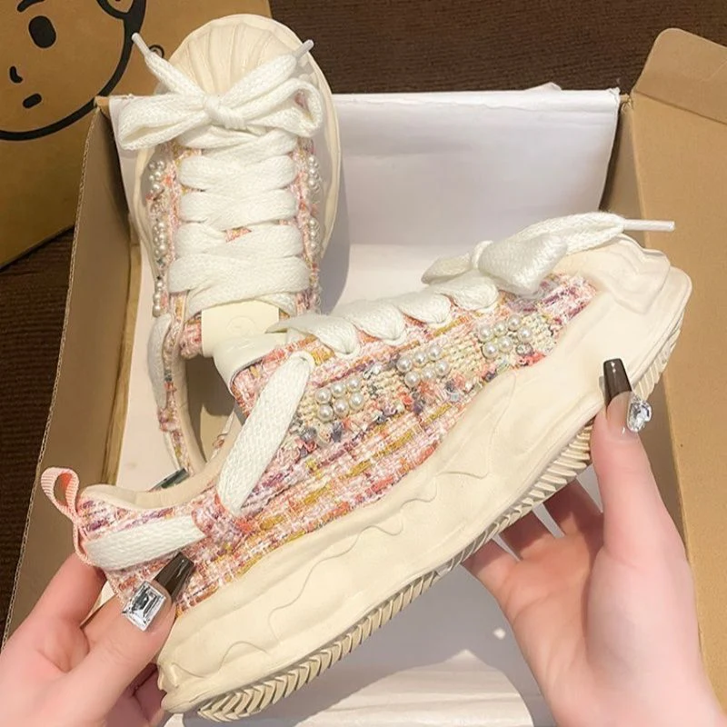 Damen modische Sneakers mit einzigartiger Textur und dämpfender Sohle Heidi Mode - Image 4