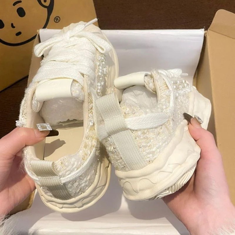 Damen modische Sneakers mit einzigartiger Textur und dämpfender Sohle Heidi Mode - Image 6