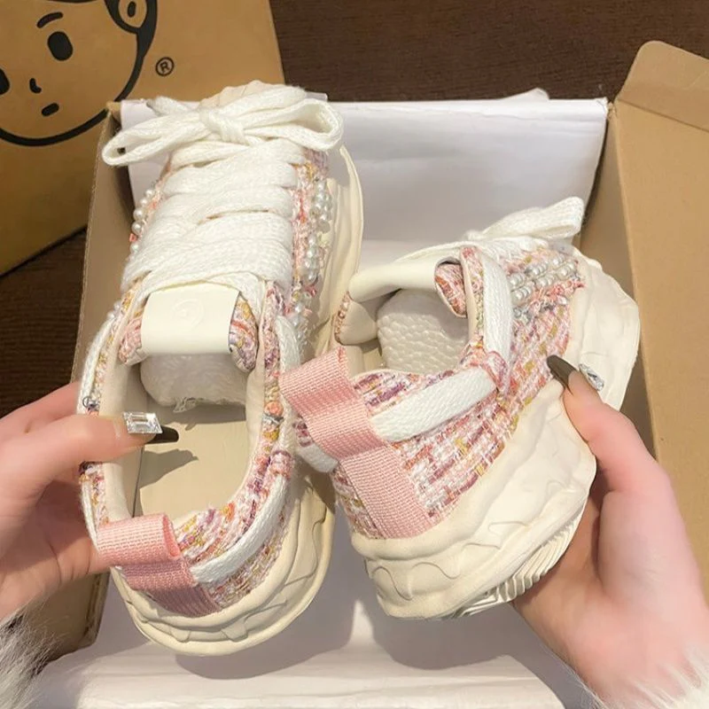 Damen modische Sneakers mit einzigartiger Textur und dämpfender Sohle Heidi Mode - Image 7