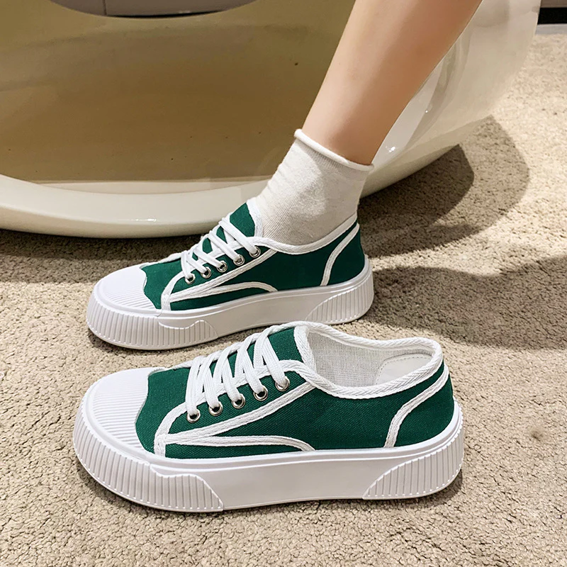 Damen Modische Sneakers mit erhöhtem Sohlenprofil und stylischem Design Heidi Mode - Image 4