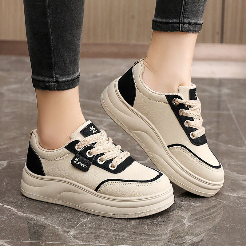 Damen modische Sneakers mit gepolsterter Laufsohle und atmungsaktiver Oberflächenstruktur Heidi Mode - Image 3
