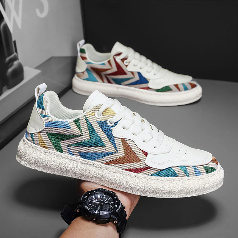 Damen modische Sneakers mit gewelltem Design und bequemer Sohle Heidi Mode - Image 2