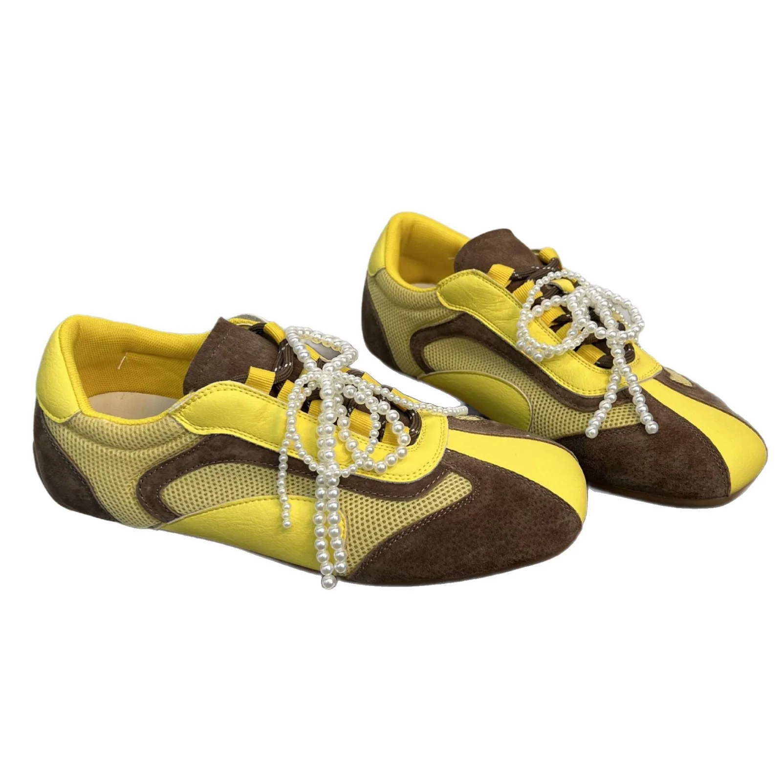 Damen modische Sneakers mit innovativem Perlen-Detail und atmungsaktivem Mesh-Heidi Mode - Image 5