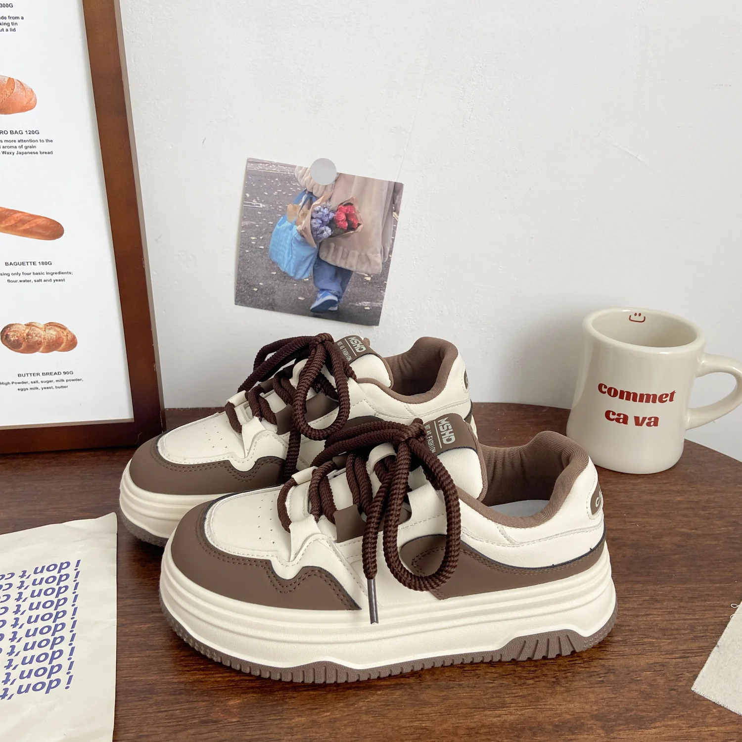 Damen Modische Sneakers mit innovativer dicker Sohle und atmungsaktivem Obermaterial Heidi Mode - Image 3