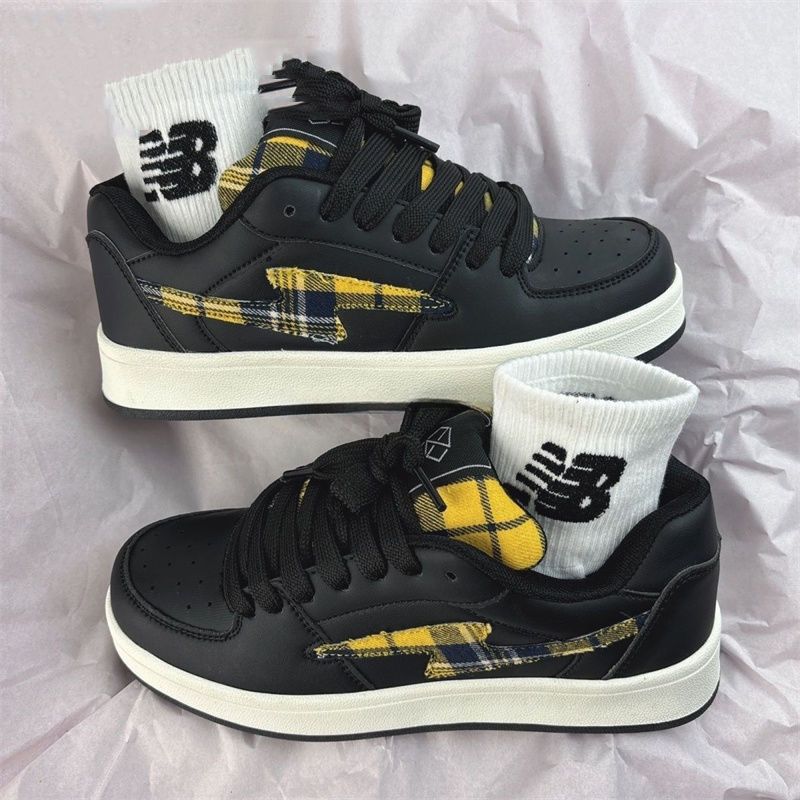 Damen Modische Sneakers mit kariertem Design und gepolsterter Innensohle Heidi Mode - Image 3