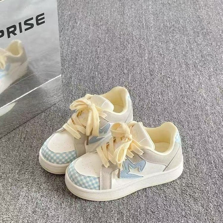 Damen Modische Sneakers mit karierten Akzenten und atmungsaktiver Struktur Heidi Mode - Image 2