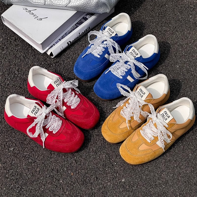 Damen modische Sneakers mit luxuriösem Obermaterial und rutschfester Sohle Heidi Mode