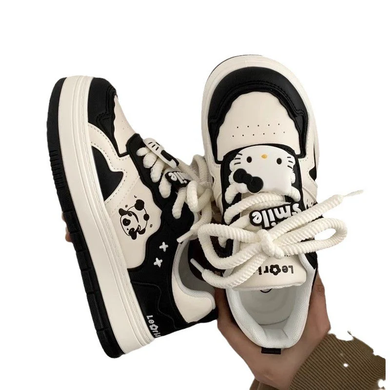 Damen Modische Sneakers mit spielerischem Panda-Design und rutschfester Sohle Heidi Mode - Image 5