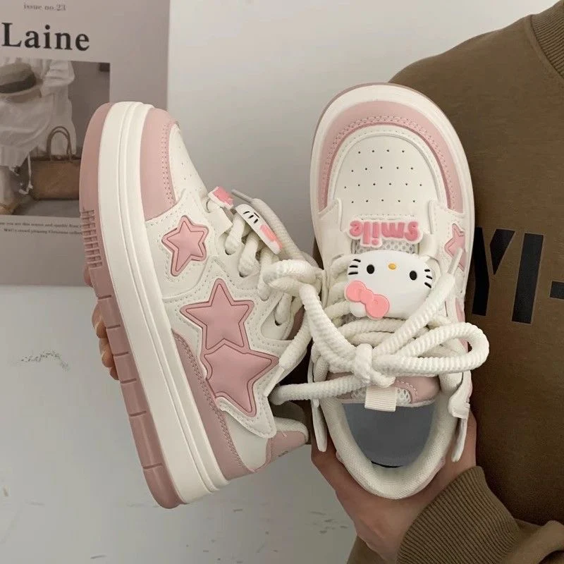 Damen Modische Sneakers mit Sternen-Applikationen und gepolsterter Sohle Heidi Mode - Image 3