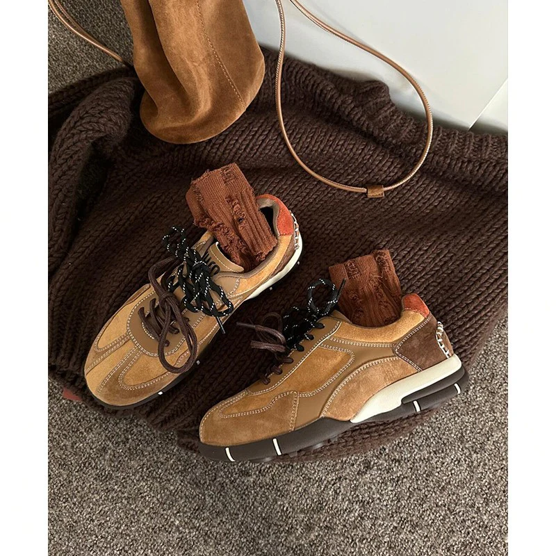 Damen modische Sneakers mit strapazierfähigem Wildleder und atmungsaktiver Sohle Heidi Mode - Image 4