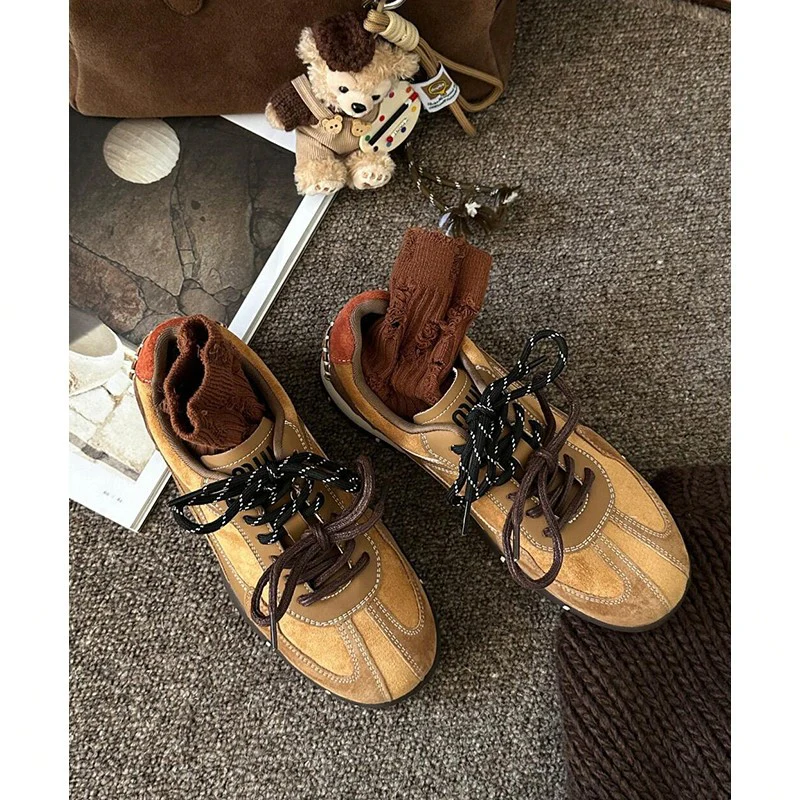 Damen modische Sneakers mit strapazierfähigem Wildleder und atmungsaktiver Sohle Heidi Mode - Image 6
