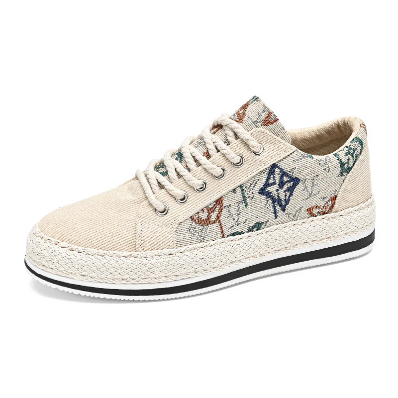 Damen modische Sneakers mit trendigem Textil-Obermaterial und geflochtener Sohle Heidi Mode - Image 5