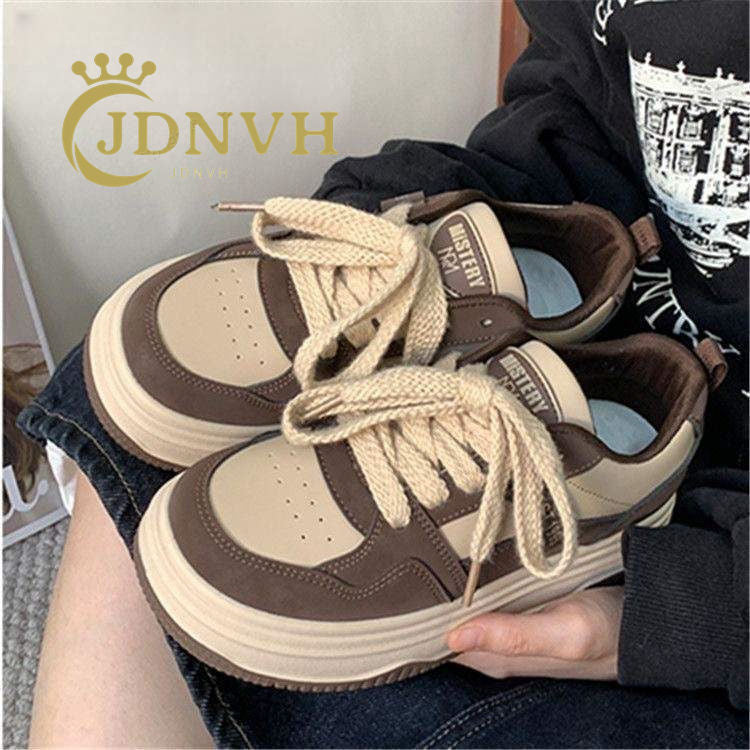 Damen modische Sneakers mit verstärktem Plateau und einzigartiger Schnürung Heidi Mode - Image 3