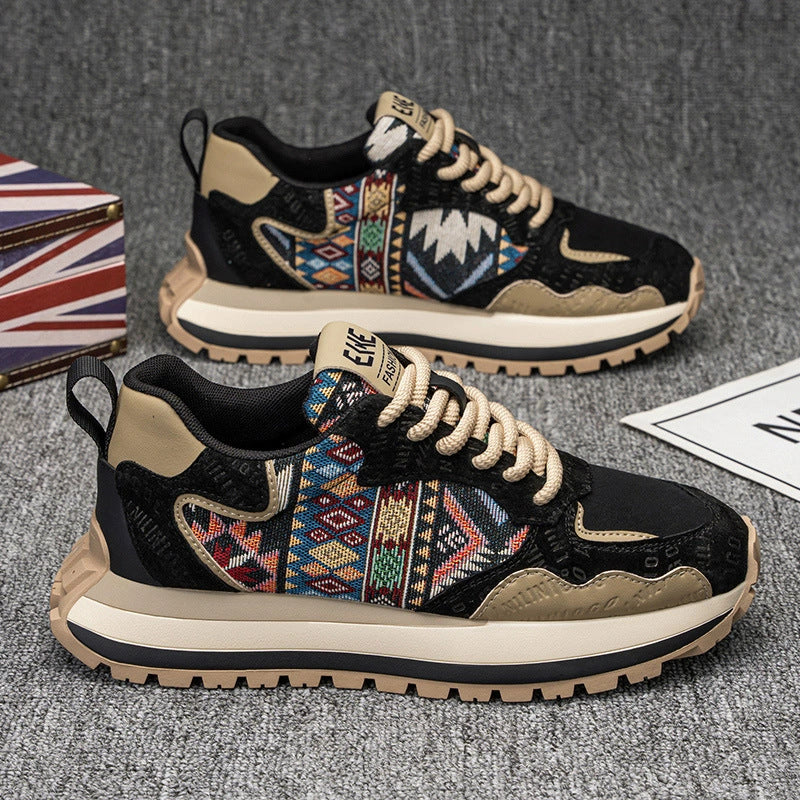 Damen Modische Sneakers mit vielfältigem Ethno-Muster und strapazierfähiger Sohle Heidi Mode - Image 2
