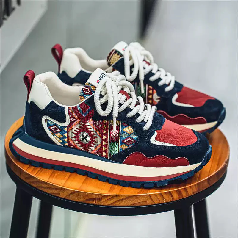 Damen Modische Sneakers mit vielfältigem Ethno-Muster und strapazierfähiger Sohle Heidi Mode - Image 8
