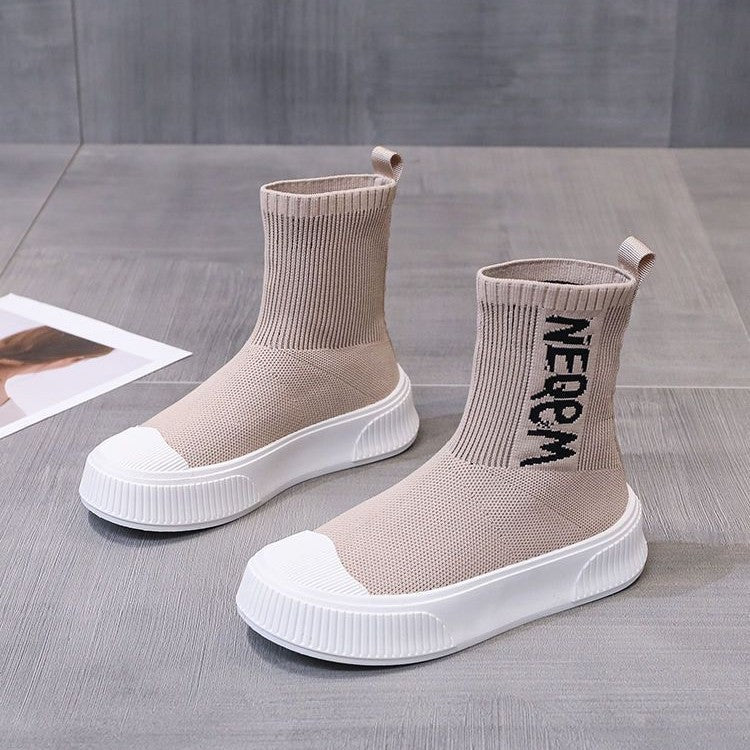 Damen modische Sockensneaker mit elastischem Schaft und modernem Design Heidi Mode