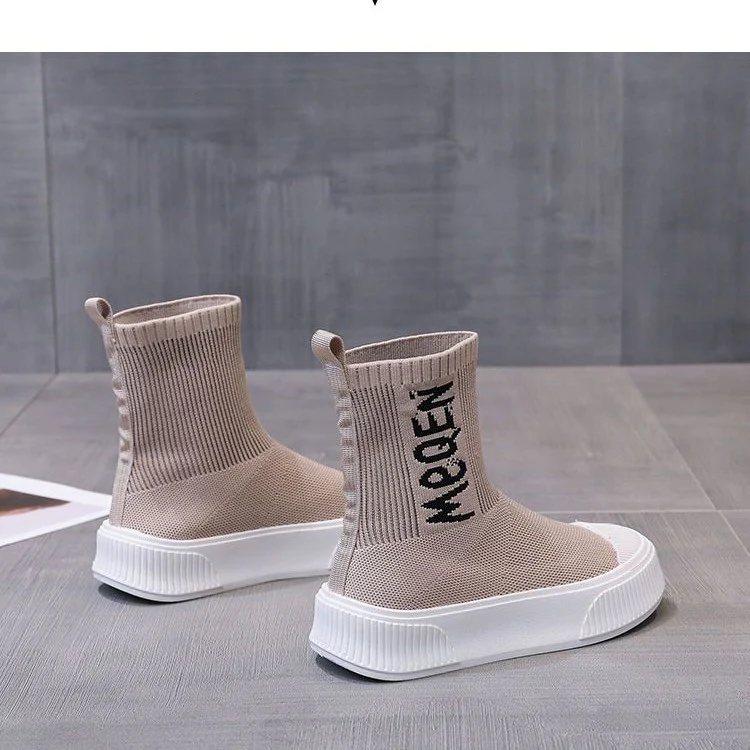 Damen modische Sockensneaker mit elastischem Schaft und modernem Design Heidi Mode - Image 3