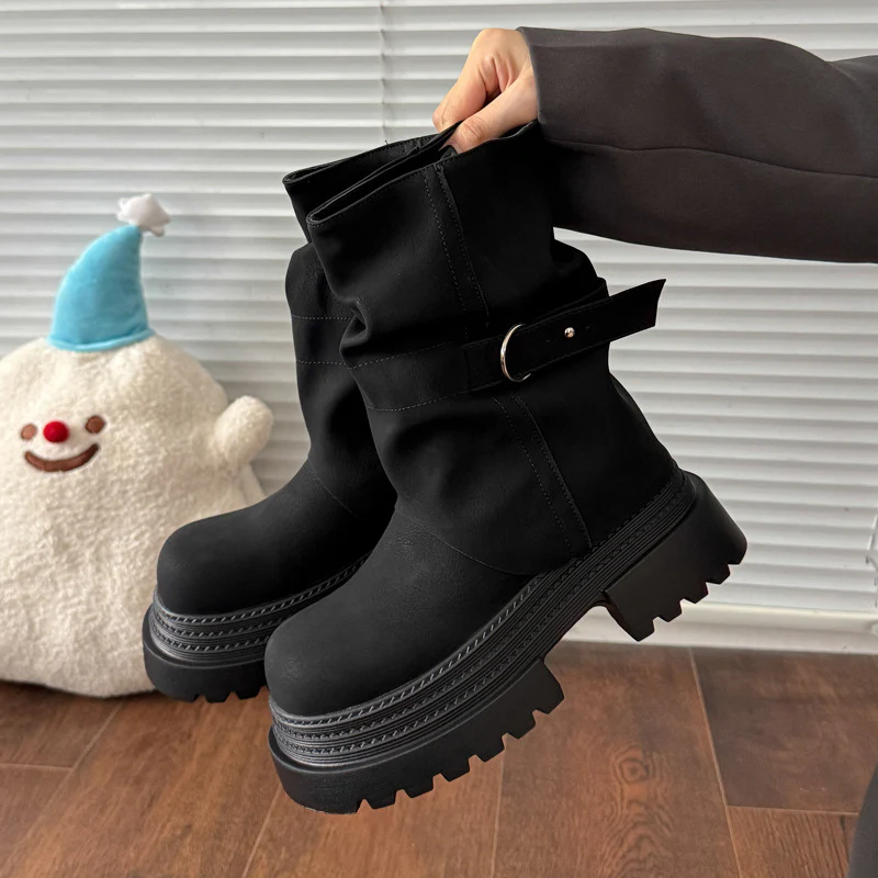 Damen modische Stiefel mit bequemem Innenfutter und trendigem Design Heidi Mode - Image 3