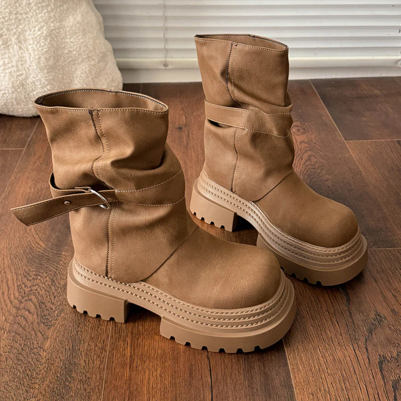 Damen modische Stiefel mit bequemem Innenfutter und trendigem Design Heidi Mode - Image 4
