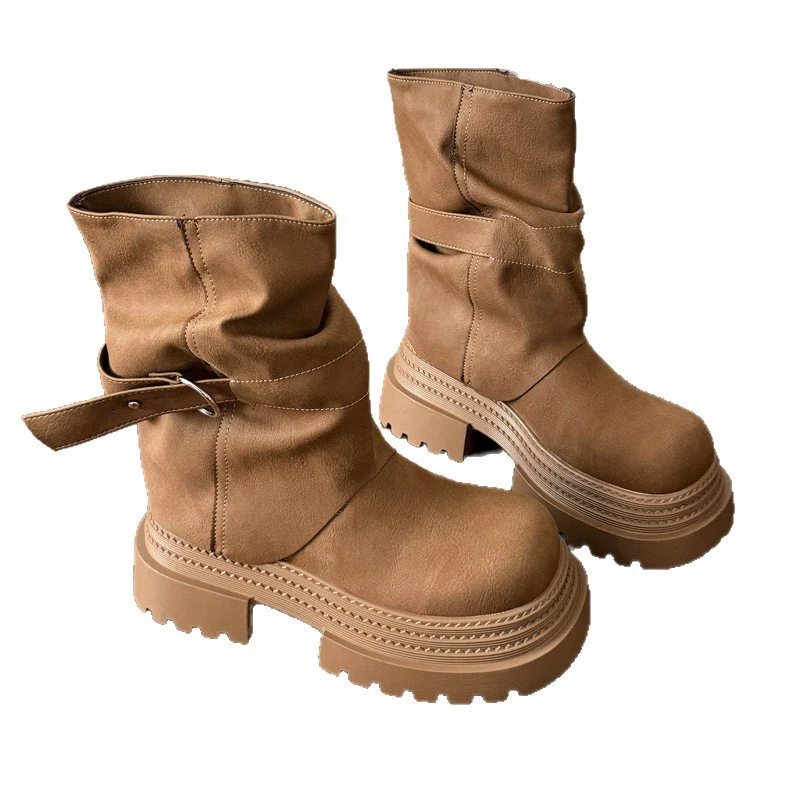 Damen modische Stiefel mit bequemem Innenfutter und trendigem Design Heidi Mode - Image 5