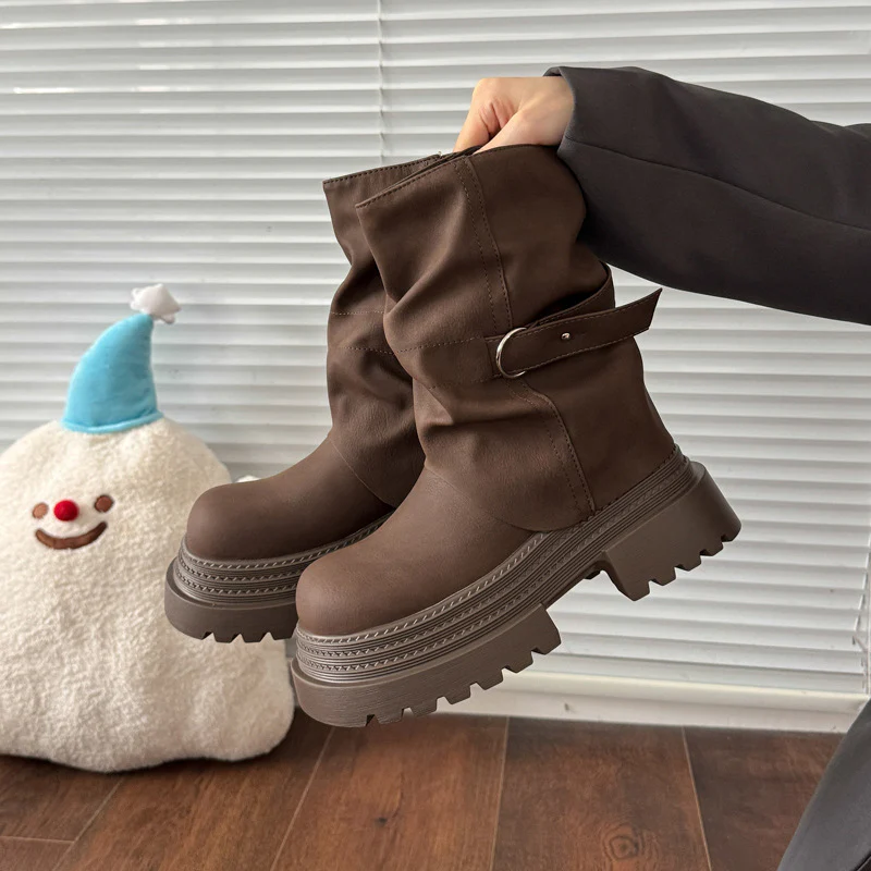 Damen modische Stiefel mit bequemem Innenfutter und trendigem Design Heidi Mode - Image 6