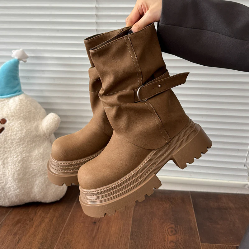 Damen modische Stiefel mit bequemem Innenfutter und trendigem Design Heidi Mode - Image 7