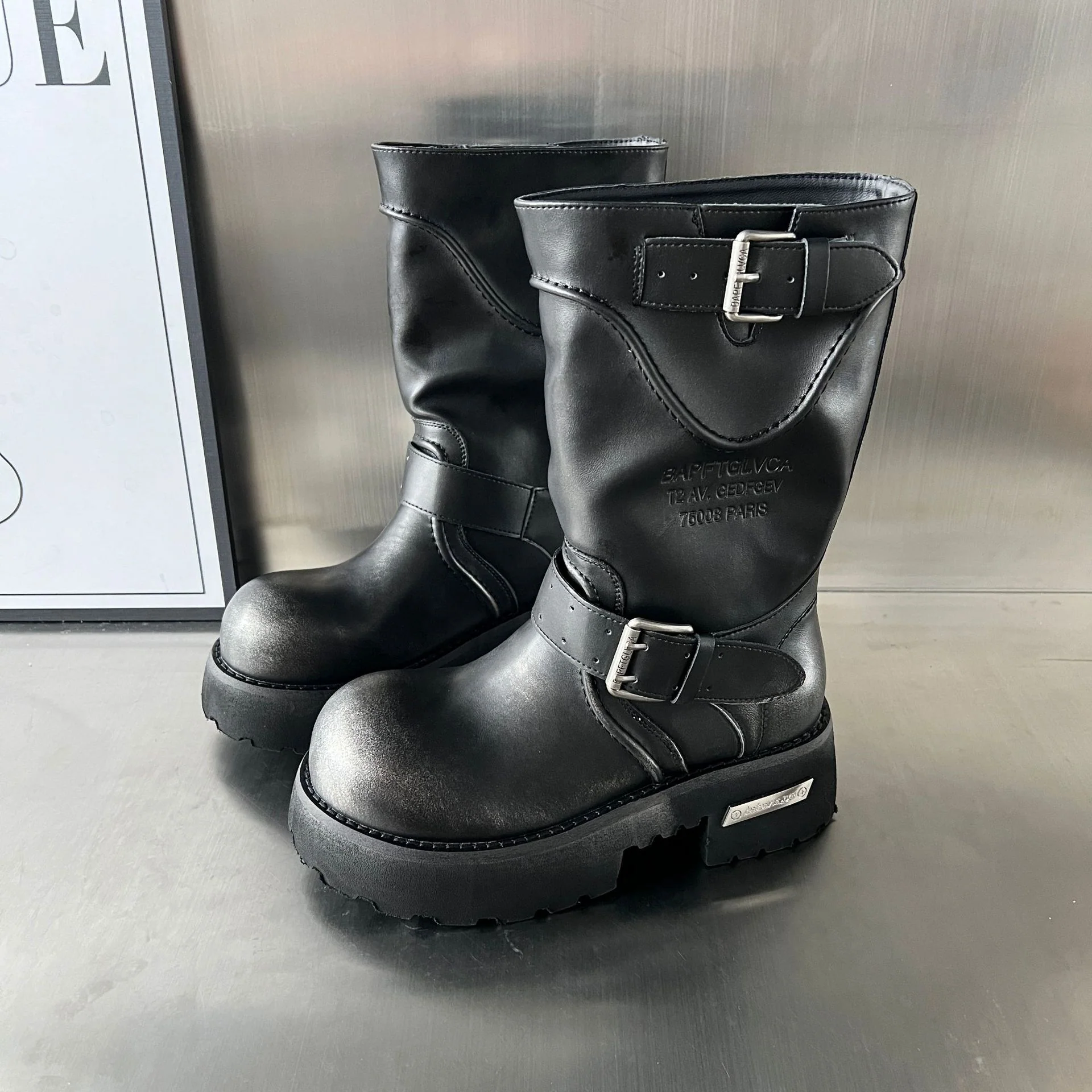 Damen modische Stiefel mit markantem Design und robustem Profil Heidi Mode - Image 6