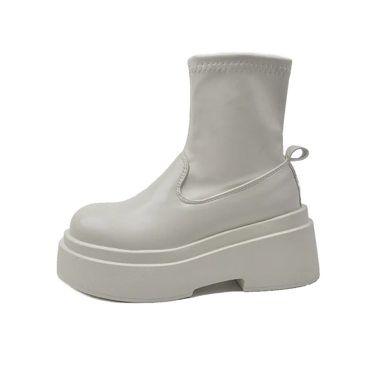 Damen Modische Stiefel mit robuster Plateausohle und weichem Obermaterial Heidi Mode - Image 6