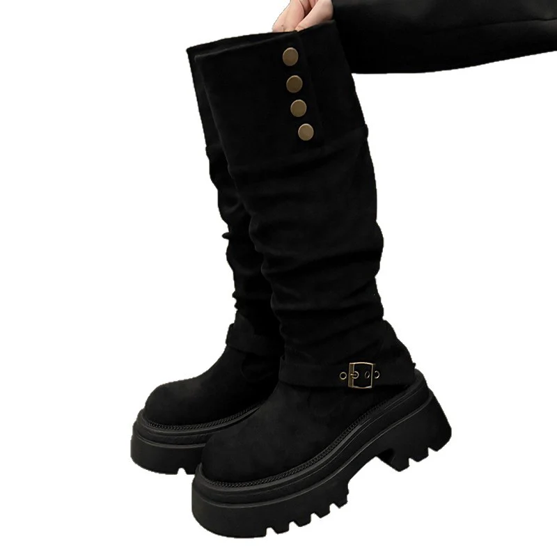 Damen modische Stiefel mit rutschfester Sohle und elegantem Schaft Heidi Mode - Image 5