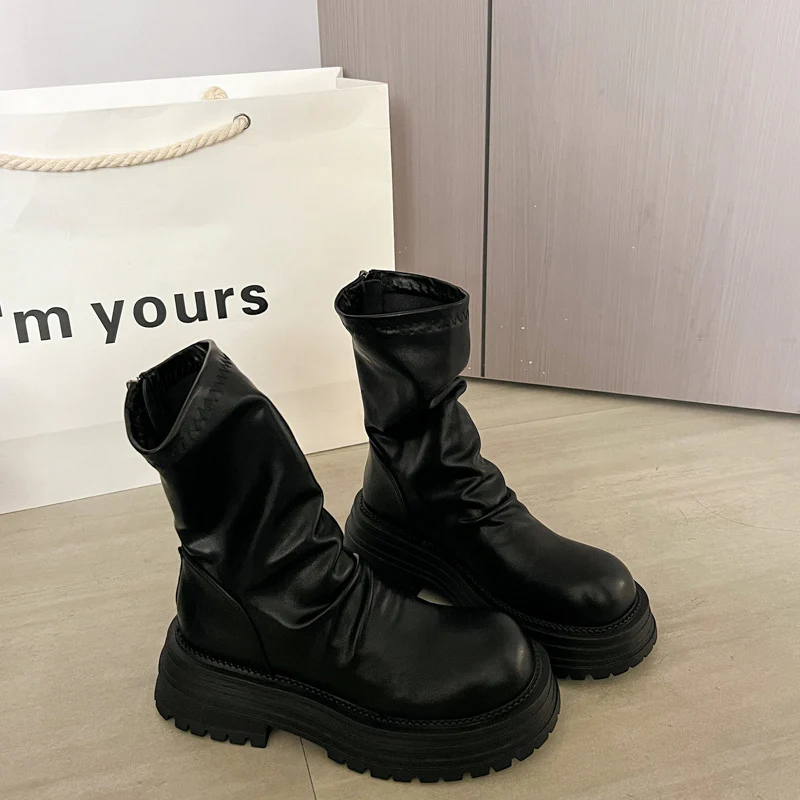 Damen modische Stiefel mit rutschfester Sohle und weichem Obermaterial Heidi Mode - Image 6