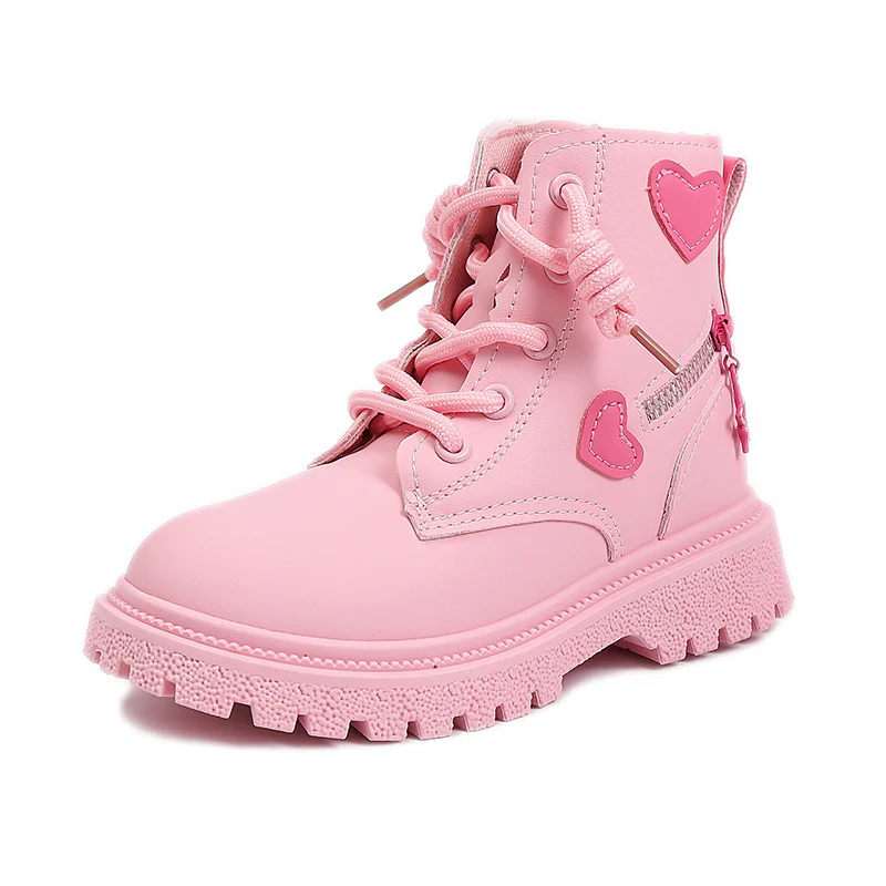 Damen modische Stiefeletten mit herzförmigen Applikationen und robustem Sohlenprofil Heidi Mode - Image 5