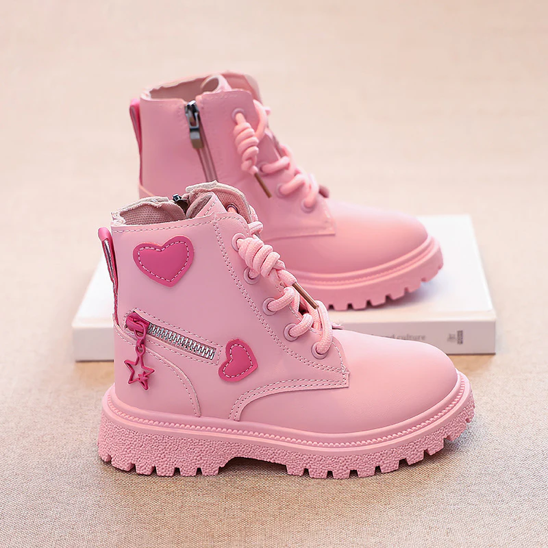 Damen modische Stiefeletten mit herzförmigen Applikationen und robustem Sohlenprofil Heidi Mode - Image 6