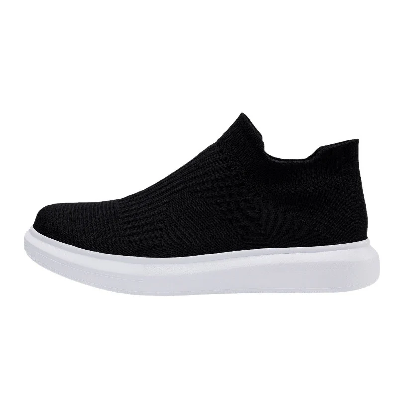 Damen Modische Strick-Sneaker mit hohem Schaft und flexibler Sohle Heidi Mode