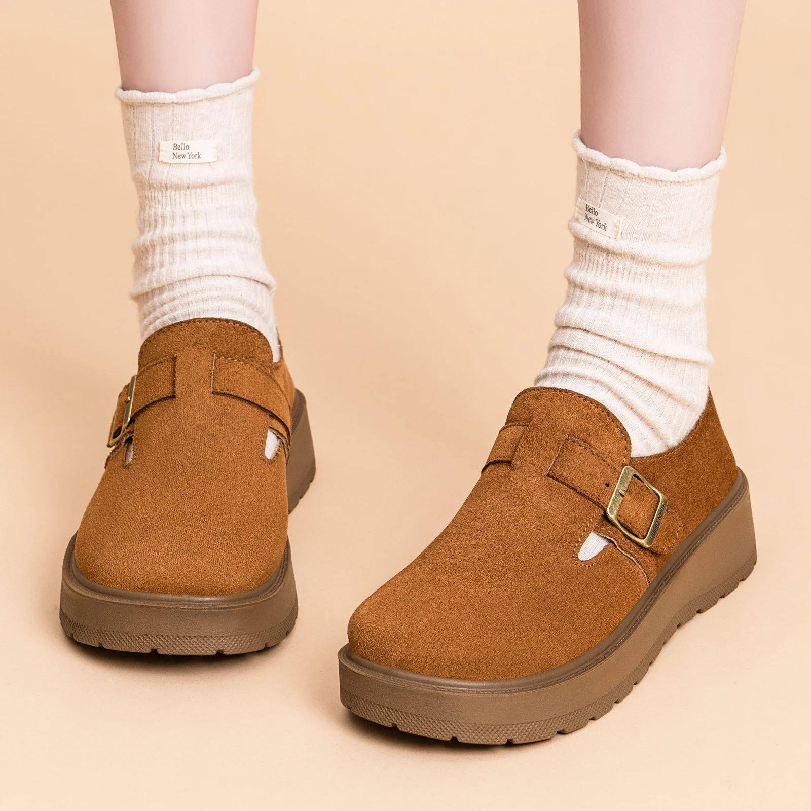 Damen modische und bequeme Clogs mit verstellbarem Riemen Heidi Mode - Image 3